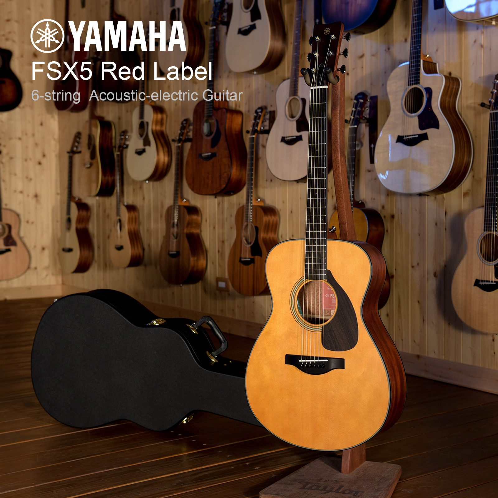 YAMAHA FSX5 紅標 電木吉他 木吉他 民謠吉他  附原廠琴盒