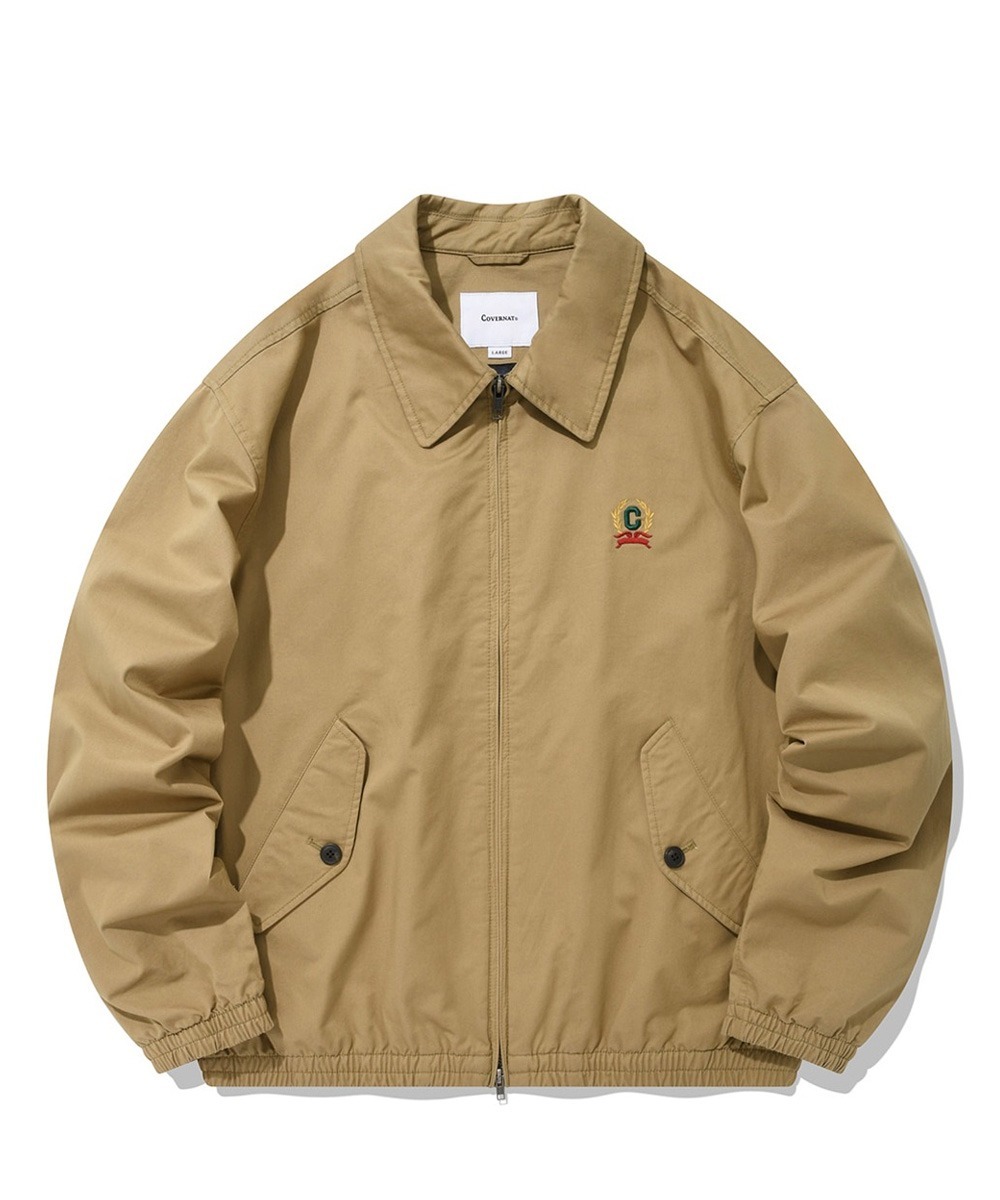 COVERNAT 水洗棉質外套 夾克 米色