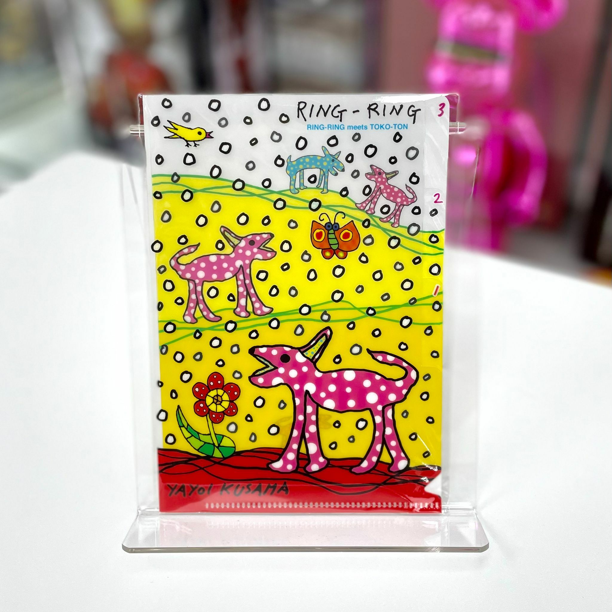 Yayoi Kusama Plastic File Folder(Ring Ring / Toko-Ton)