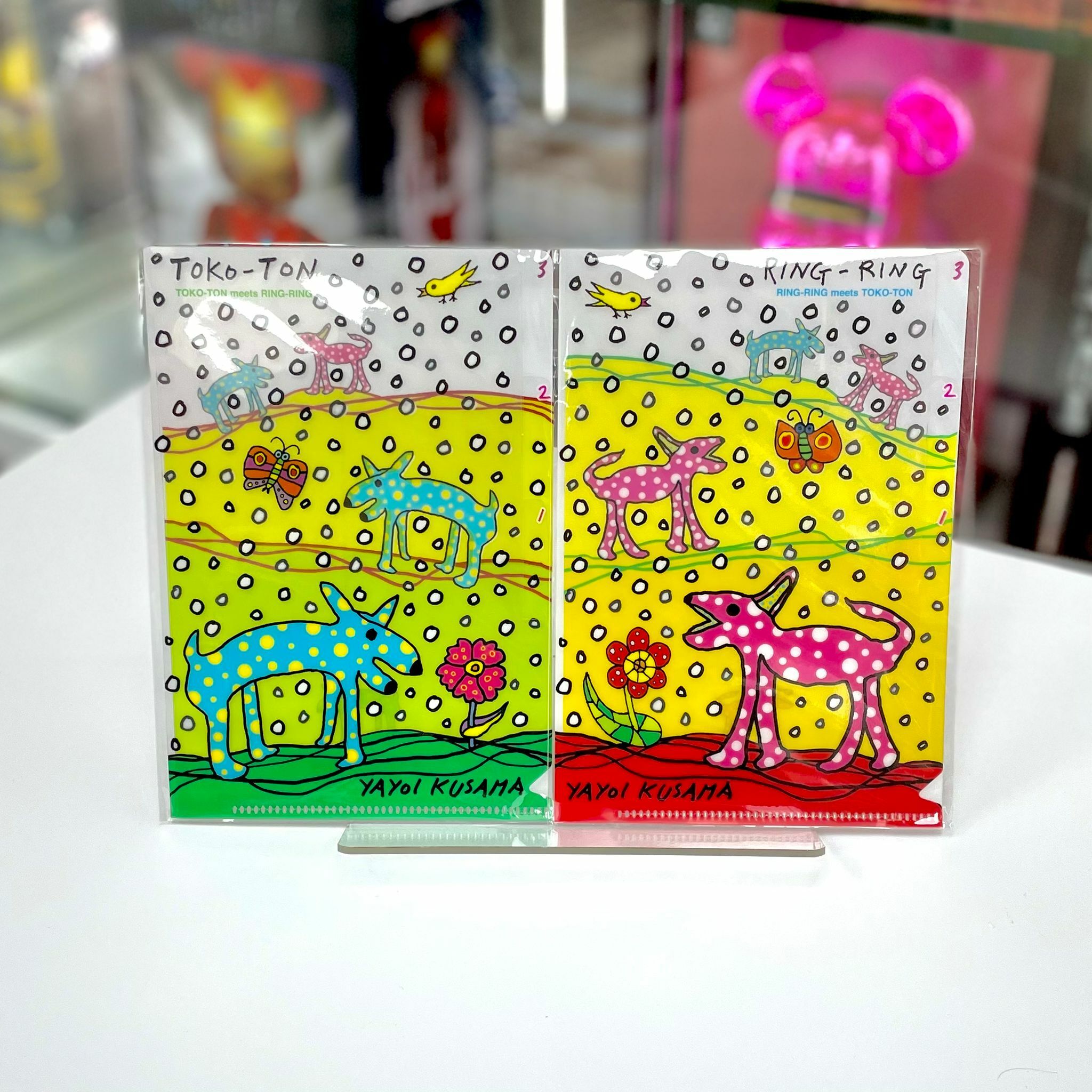 Yayoi Kusama Plastic File Folder(Ring Ring / Toko-Ton)