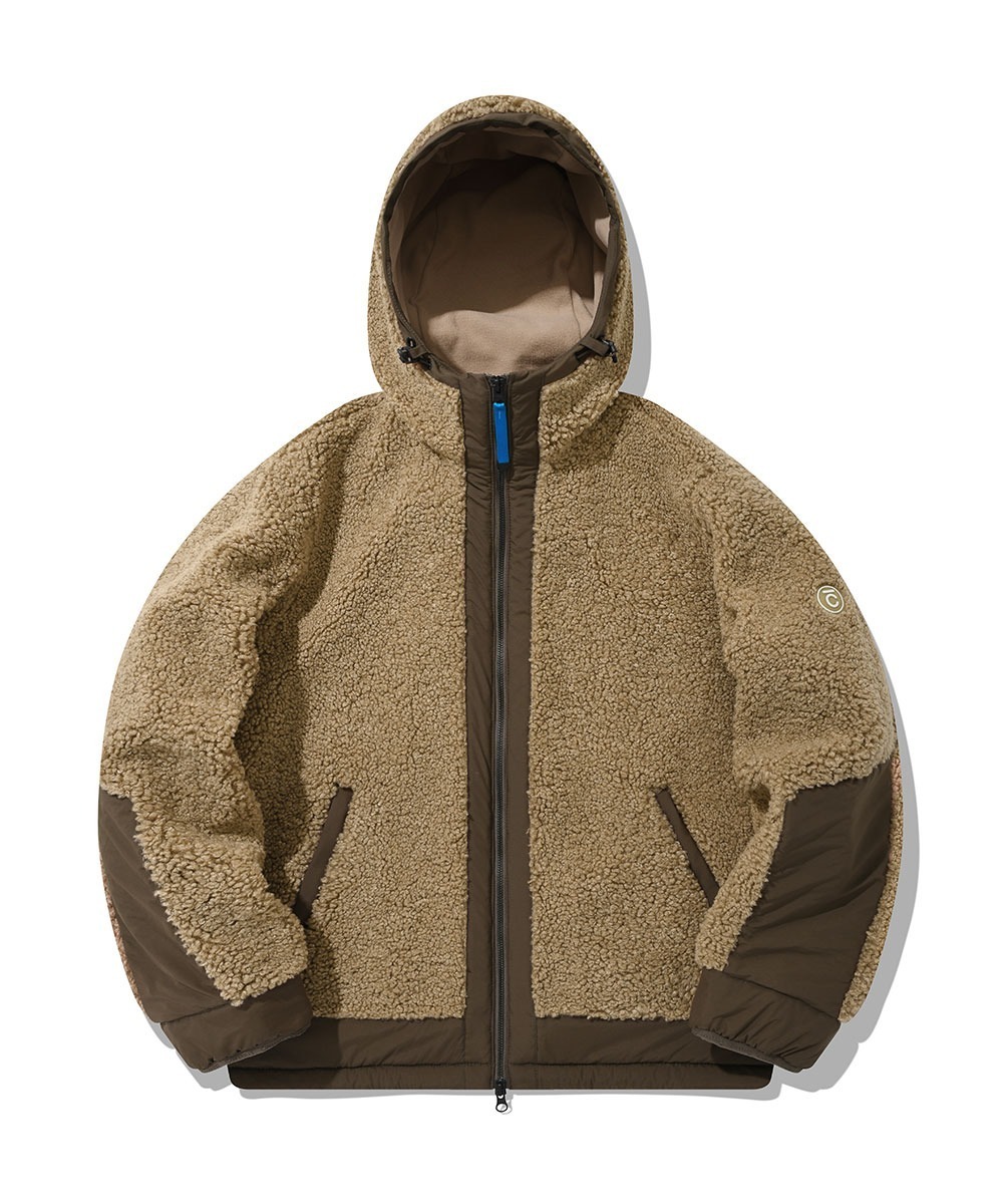 COVERNAT Yeti 抓絨保暖夾克 米色