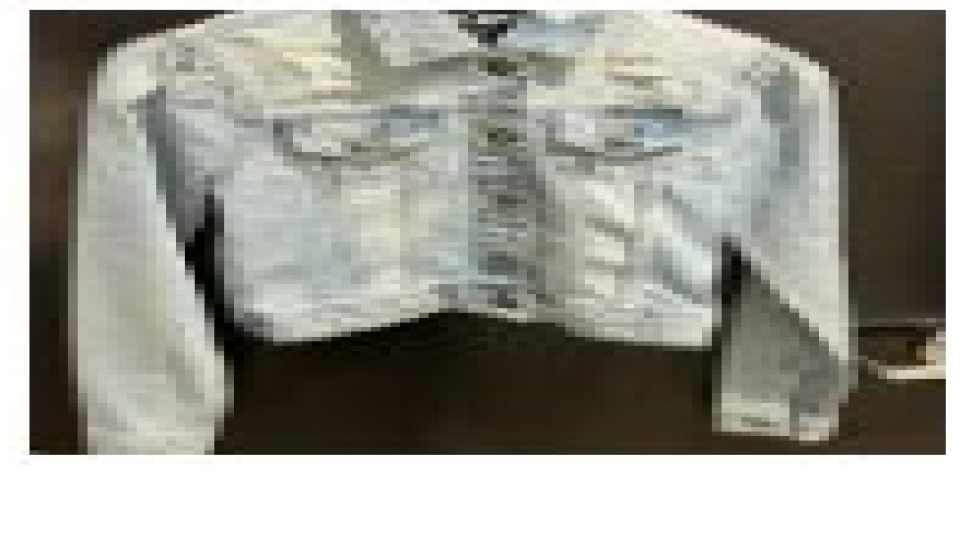 [S] DKNY PUFF SLEEVE DESTRUCTION TRUCKER JACKET,BLUE WASH, E2RL0688-VINTAGE (SD286)