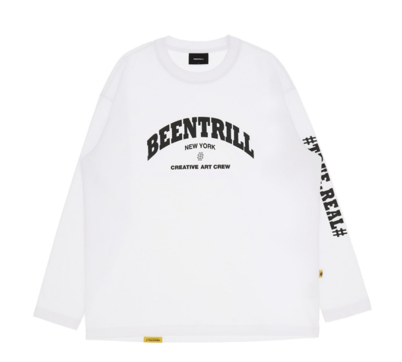 BEENTRILL]☆GRADATION HASHTAG OVERFIT LONG SLEEVE T-SHIRT (BEEN