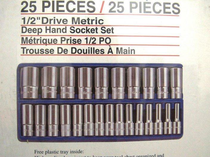 ＊中崙五金【附發票】加拿大GENIUS 專業級 4分加長型 (單顆出售) 10mm 手動套筒組 手動套筒 6角套筒