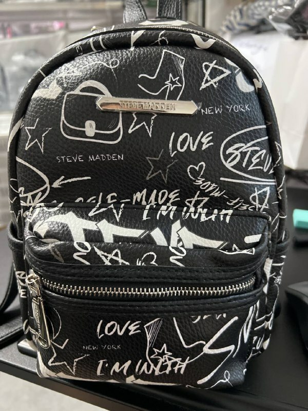 [S] STEVE MADDENBBAILEY CORE BACKPACK,BLACK/WHITE, 193624654701 (SSM60)