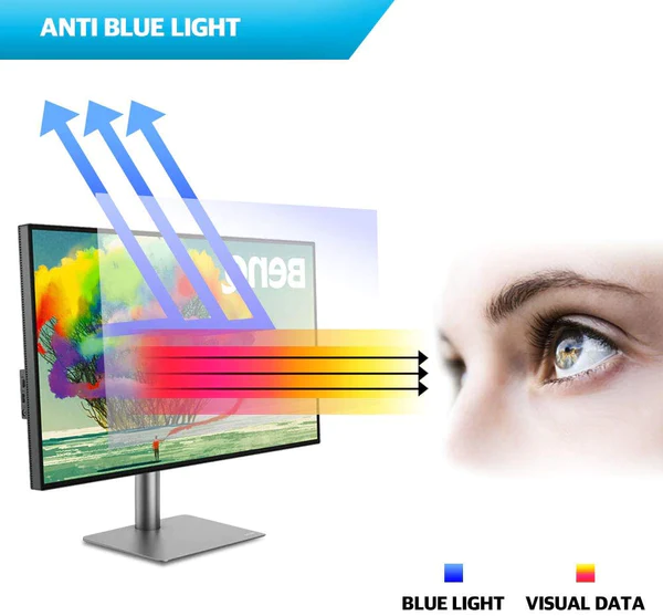BOZABOZA Privacy Screen Filter with 81% Blue light cut | Anti-UV | 99.9% Anti-Bacteria | Anti-Glare 螢幕防窺片[抗藍光/抗菌/韓國製](PB24W-A吋-PB-32W吋)