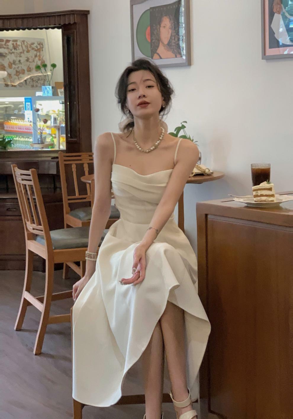 短版外套+收腰長洋裝(2件組)