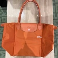 [S] LONGCHAMP LE PLIAGE L2605619P39 CLUB SMALL LONG HANDLE BAG,ORANGE/PINK, 3597921925507 (SLC102)