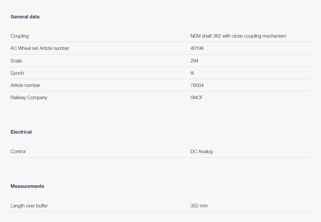 Roco 76004 HO Set of three goods wagons of the French State Railways