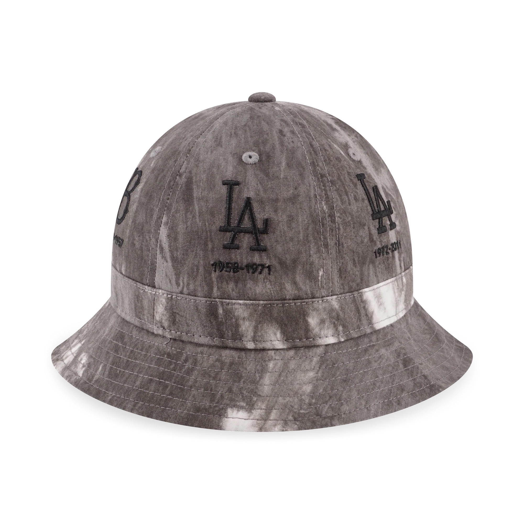 NEW ERA 鐘型帽 洛杉磯道奇札染 黑