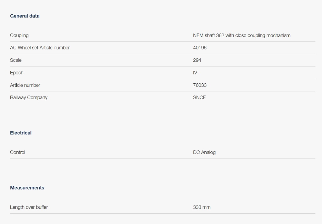 Roco 76033 HO The set consists of three self-unloading hopper wagons type Tds of the French State Railway