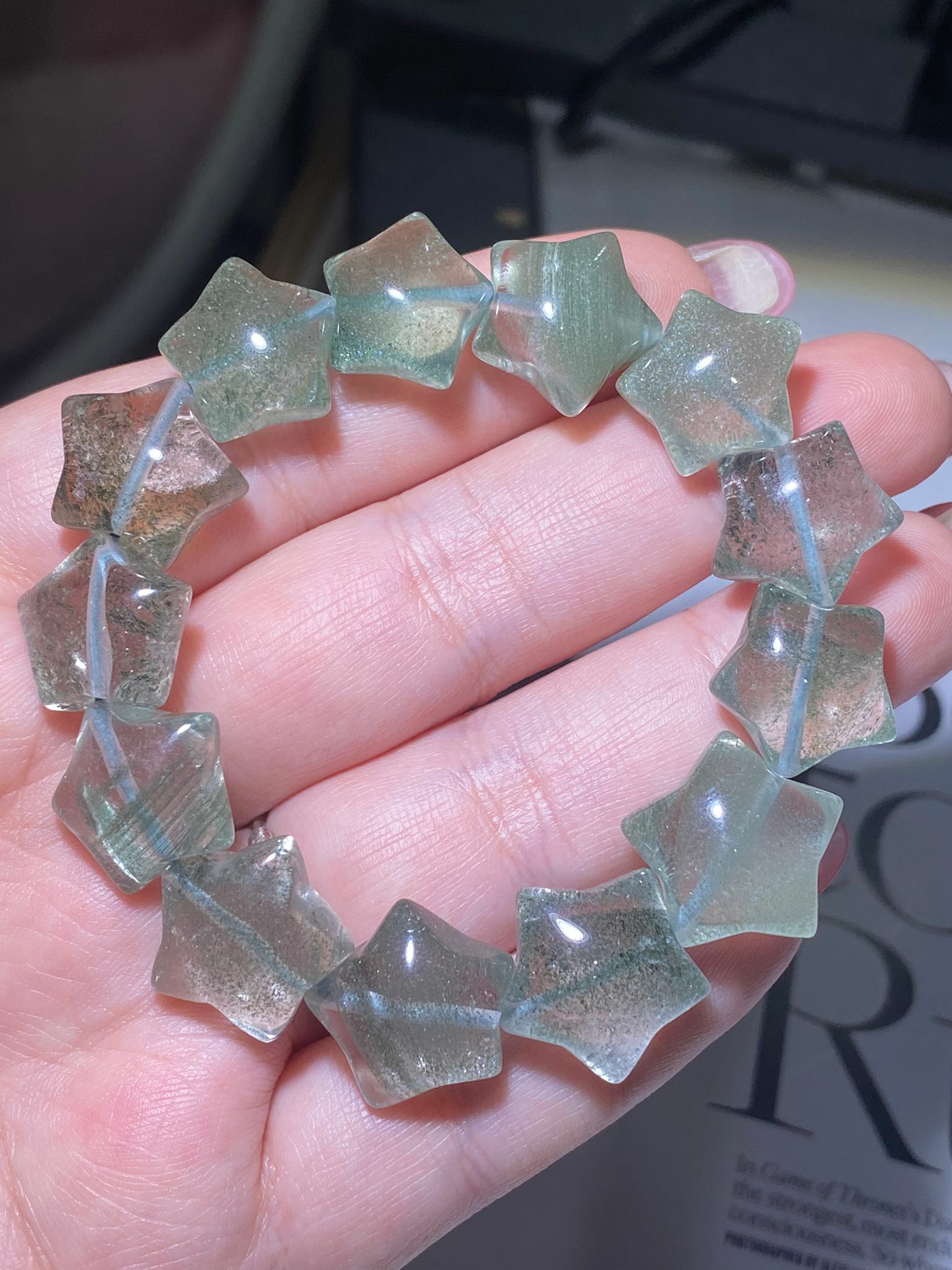 獨家綠幽靈星星手串