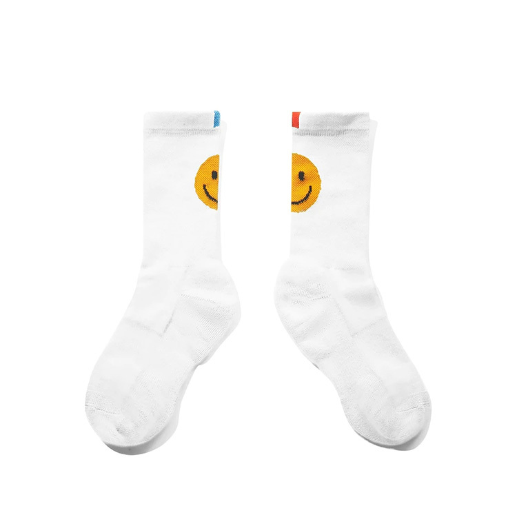 KULE The Happy Face Sock White