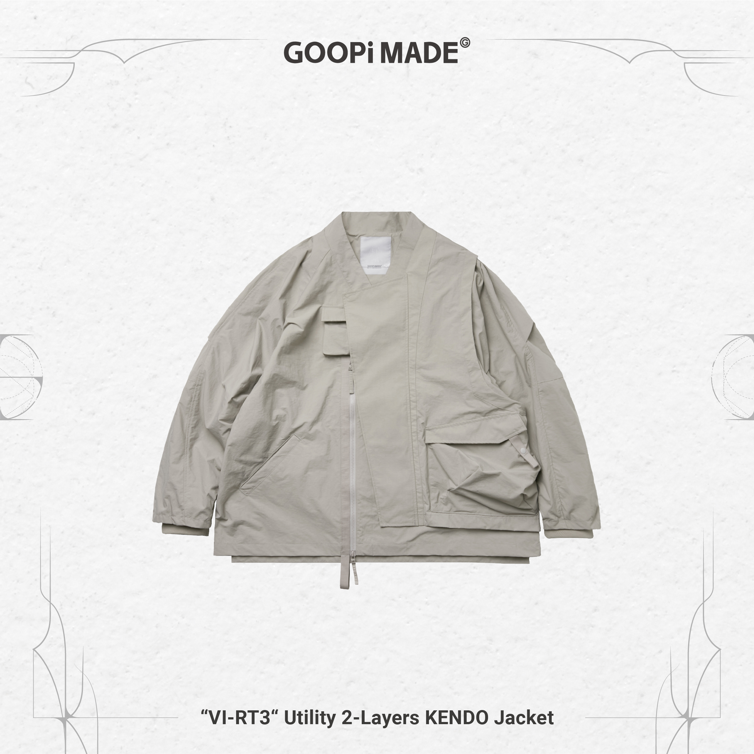 “VI-RT3” Utility 2-Layers KENDO Jacket - Taupe