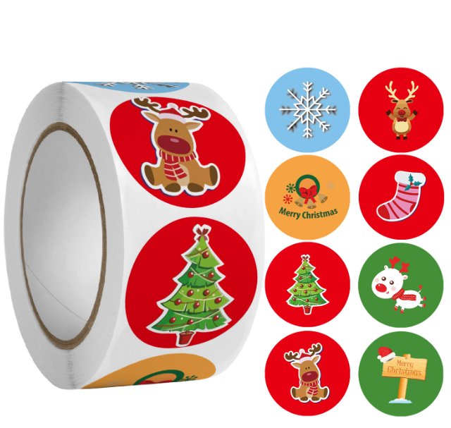 圣诞节节日贴纸（一卷）