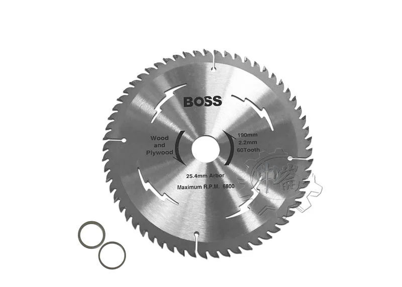 ＊中崙五金【附發票】BOSS 電動鋸片 木材鋸片 圓鋸片 切片 砂輪片 190*2.2*60T 木工鋸片 優惠中!