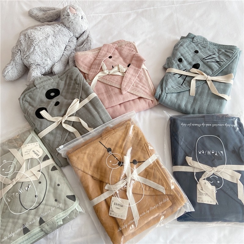 必買-有機棉六層紗多用巾組合