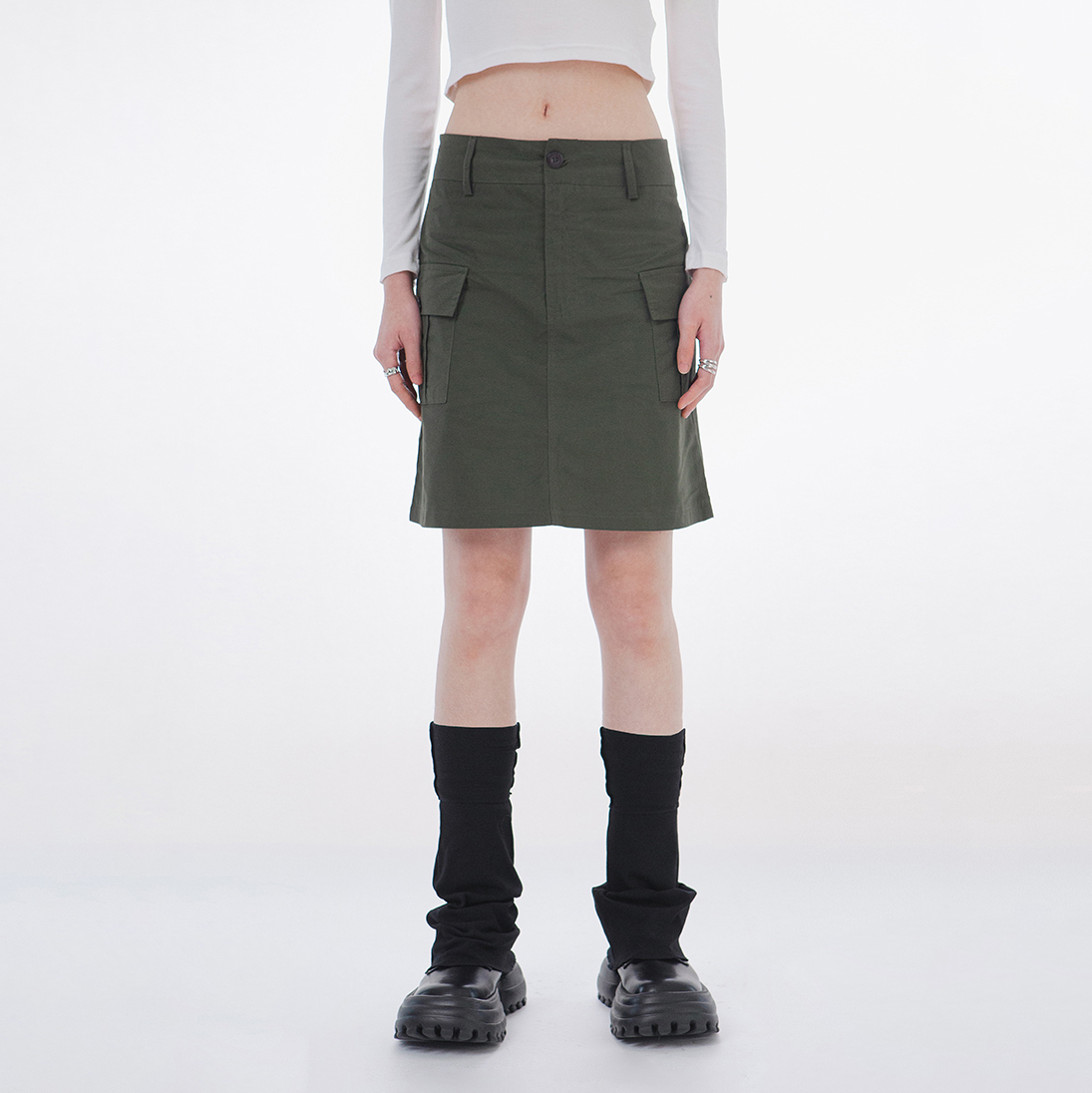 低腰工裝裙(-25%)