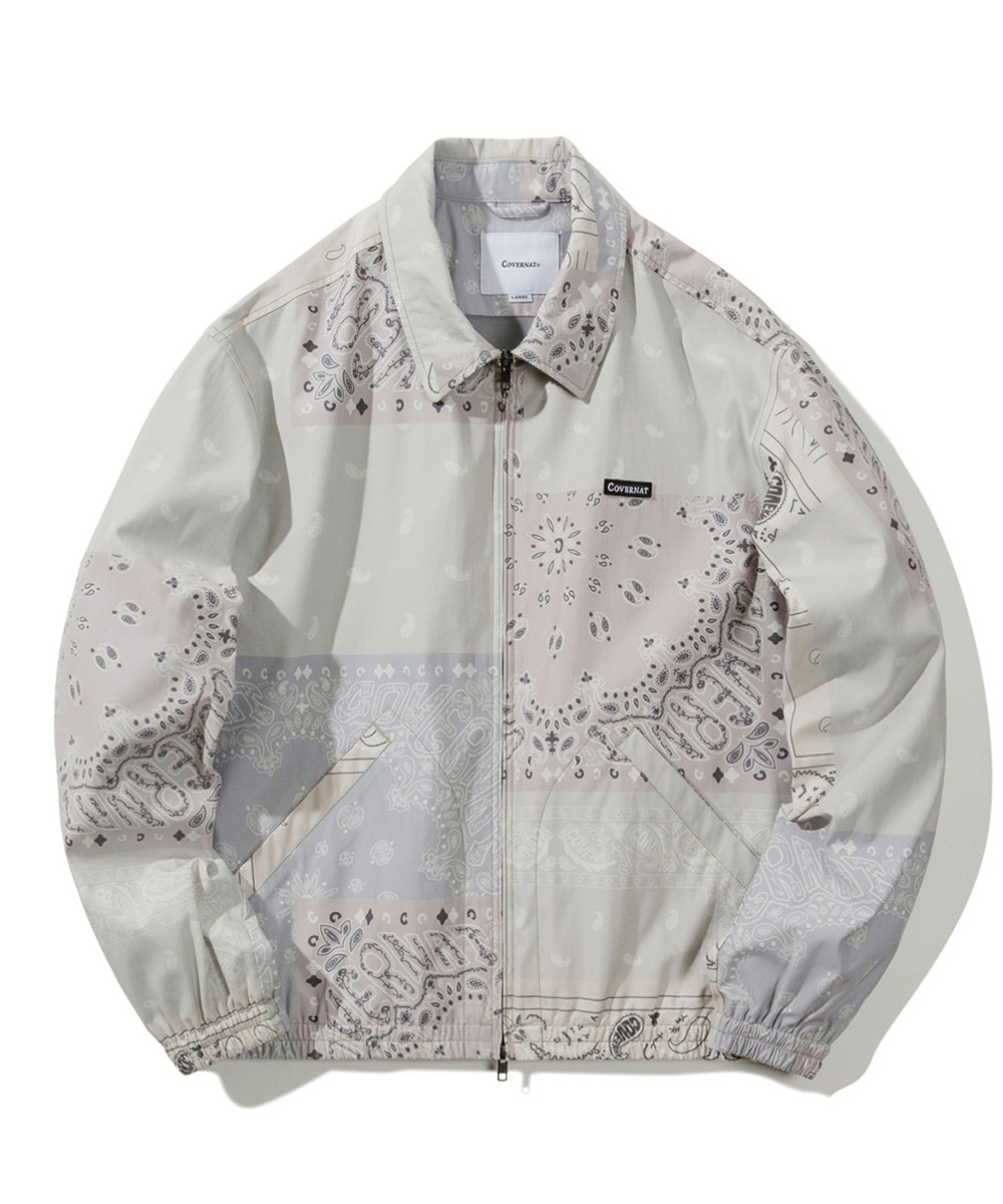 COVERNAT 復古 花紋 外套 夾克 米色