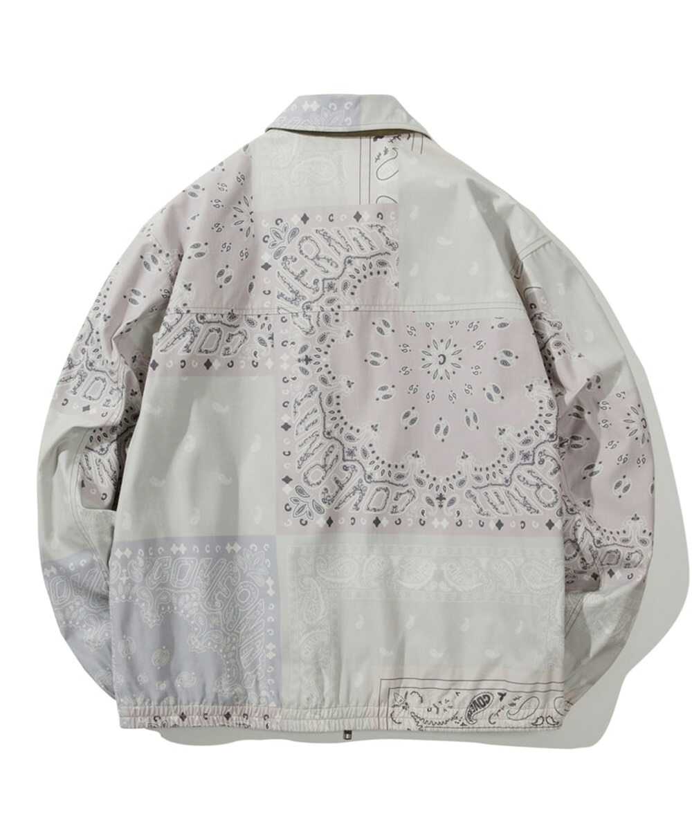 COVERNAT 復古 花紋 外套 夾克 米色