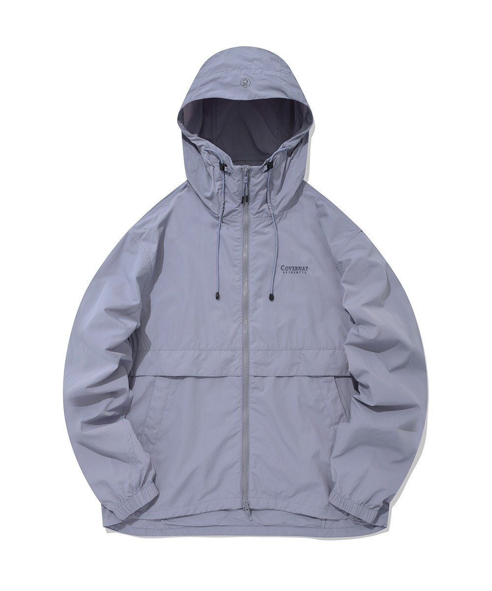COVERNAT 可收納 風衣 外套 夾克 薰衣草色