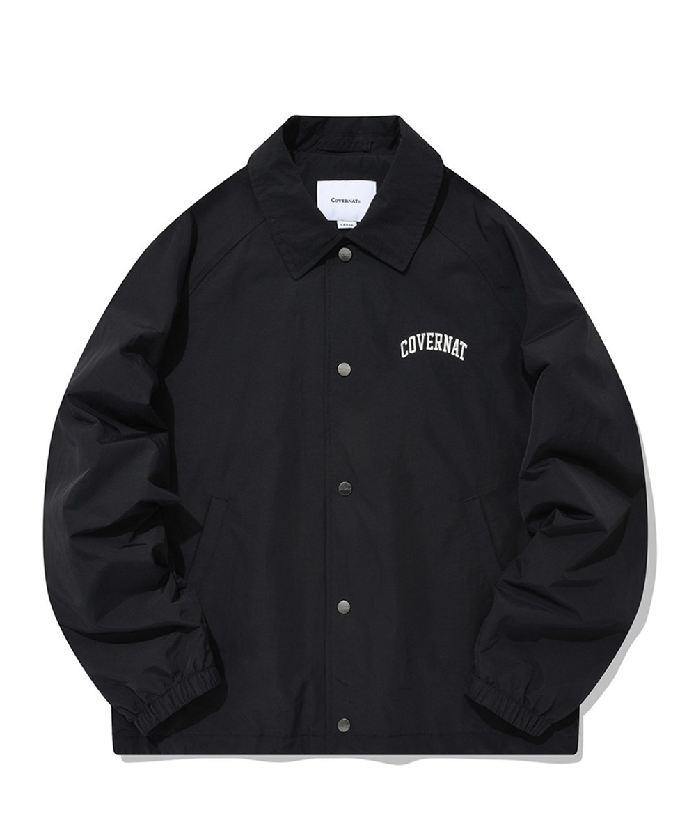 COVERNAT Logo 教練夾克 外套 黑色