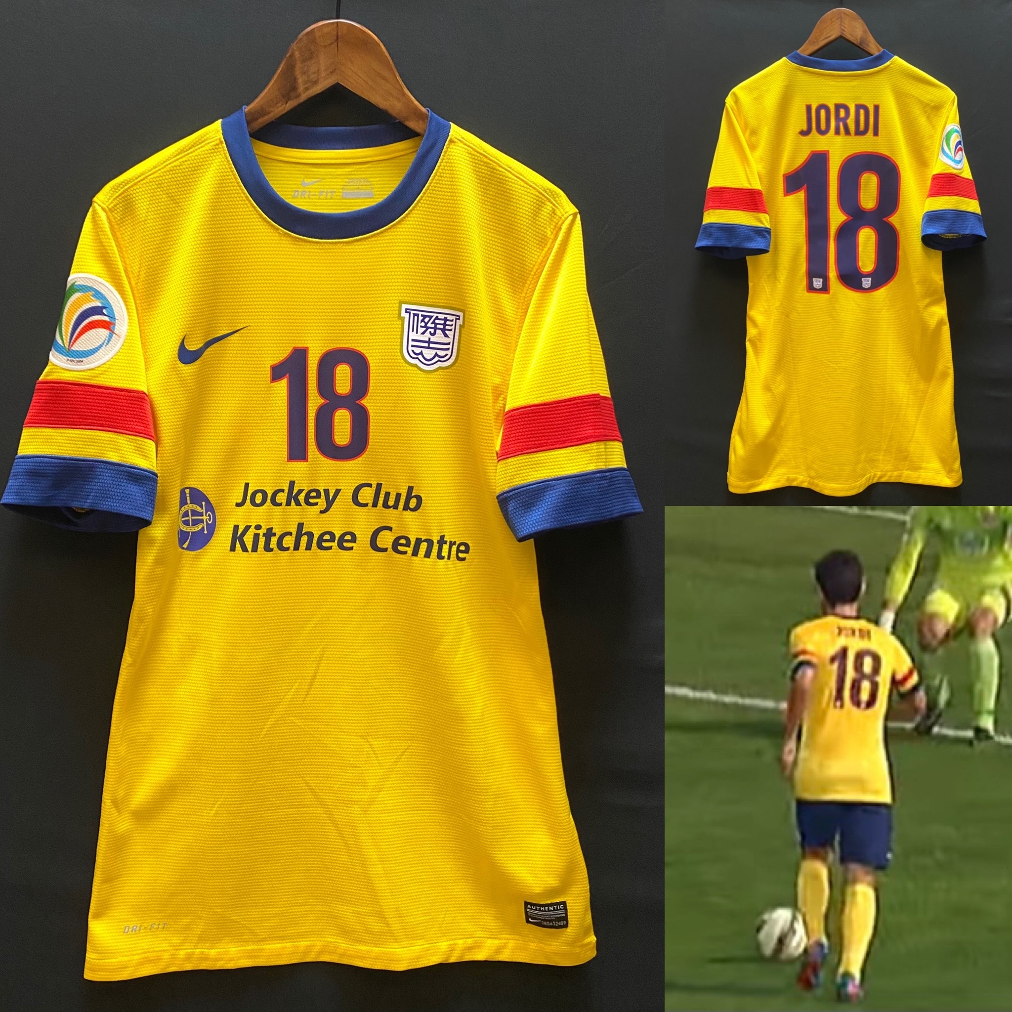 Kitchee 2014-15 AFC Cup away shirt #18 JORDI