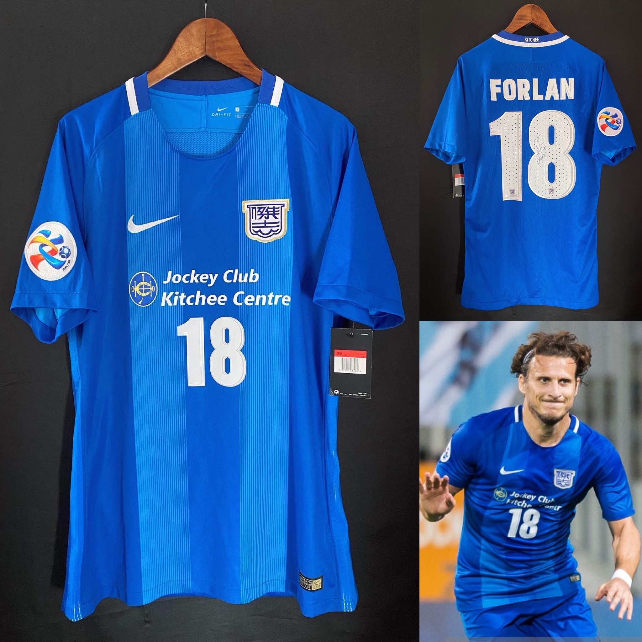 (Signed) Kitchee  2017-2018 ACL Home Shirt #18 FORLAN