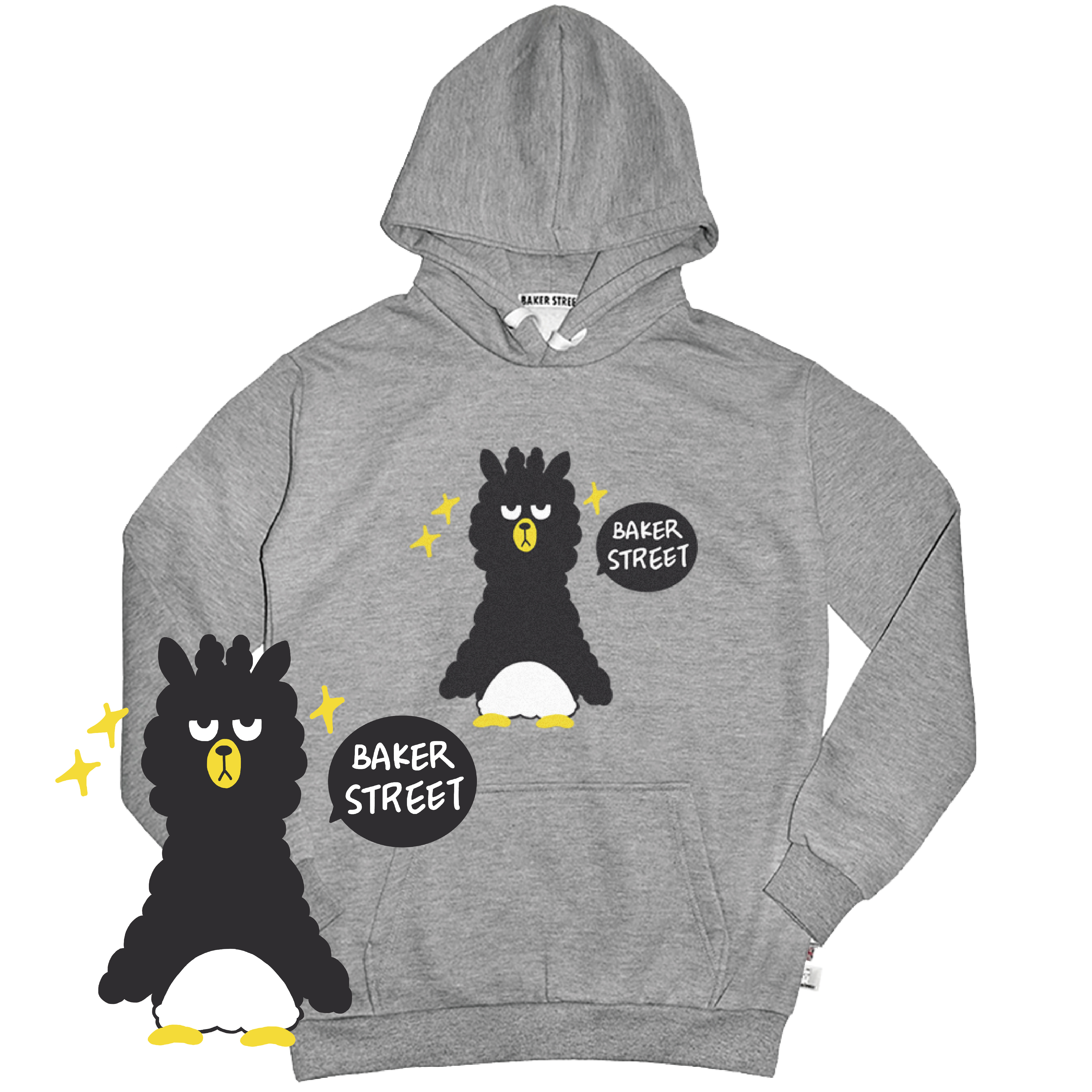 XOAlpaca 酷企駝 高磅數長袖帽T