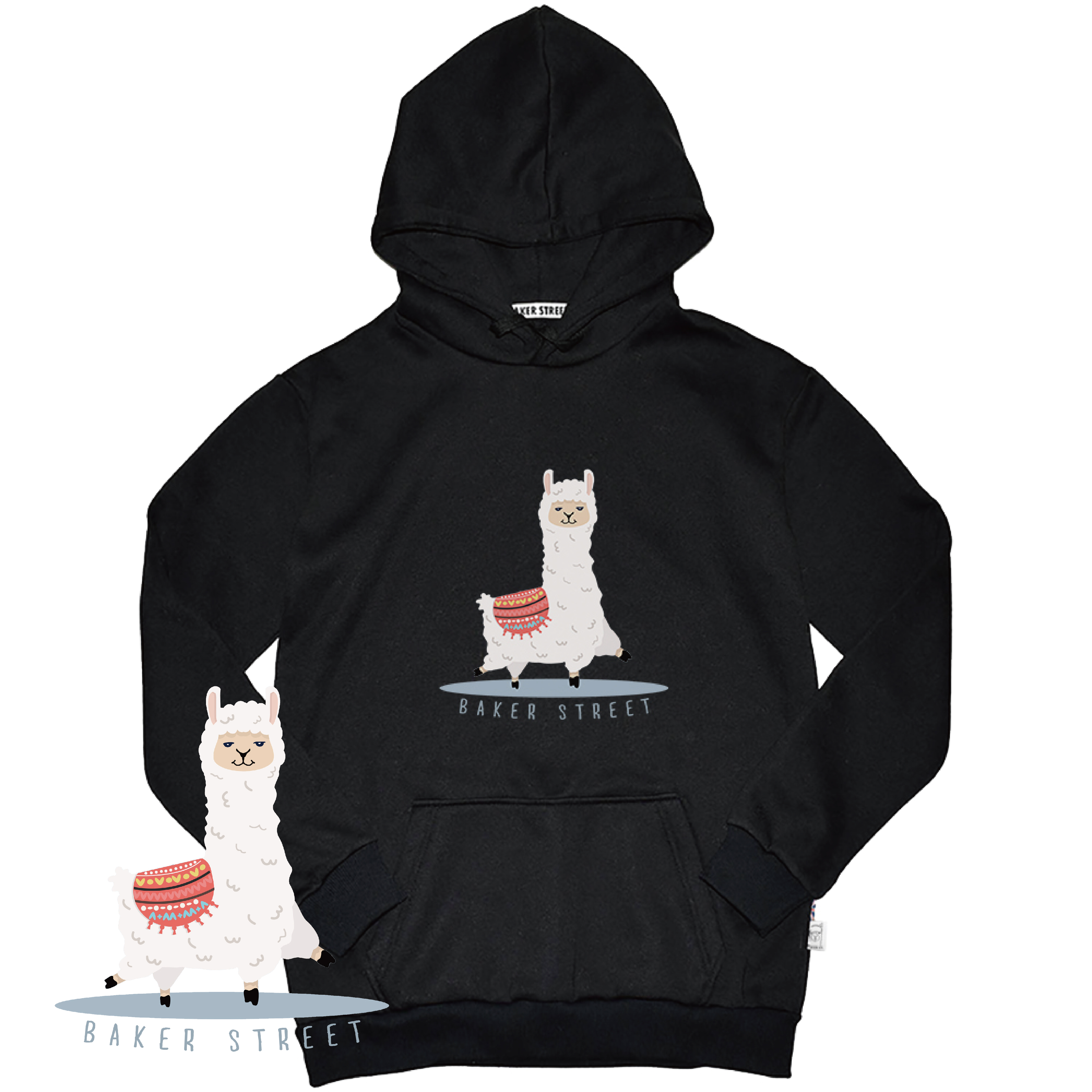 Andes Mts Alpaca 安地斯駝 高磅數長袖帽T