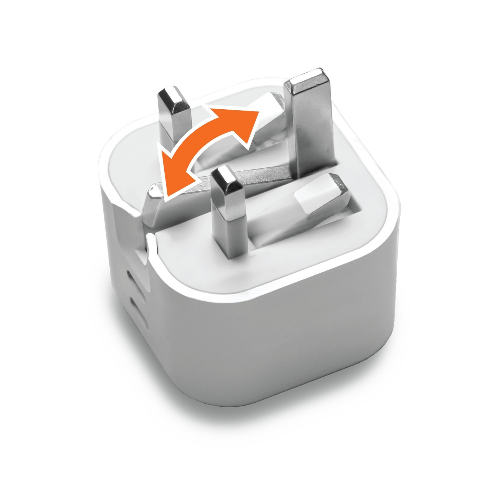 M2K『摺充』 摺腳雙TYPE-C GaN45W迷你快速充電器