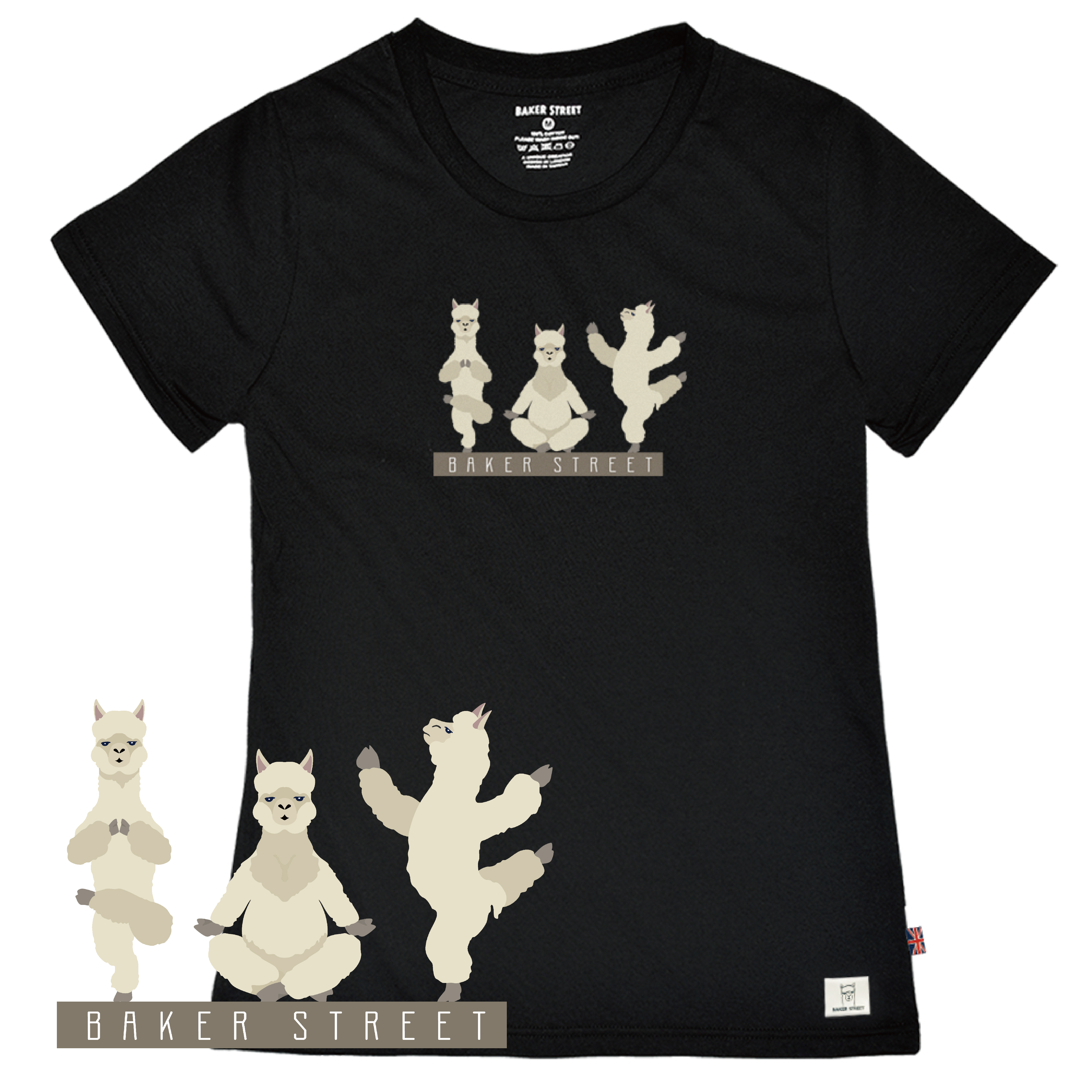 Yoga Alpaca 瑜珈駝 女版短T