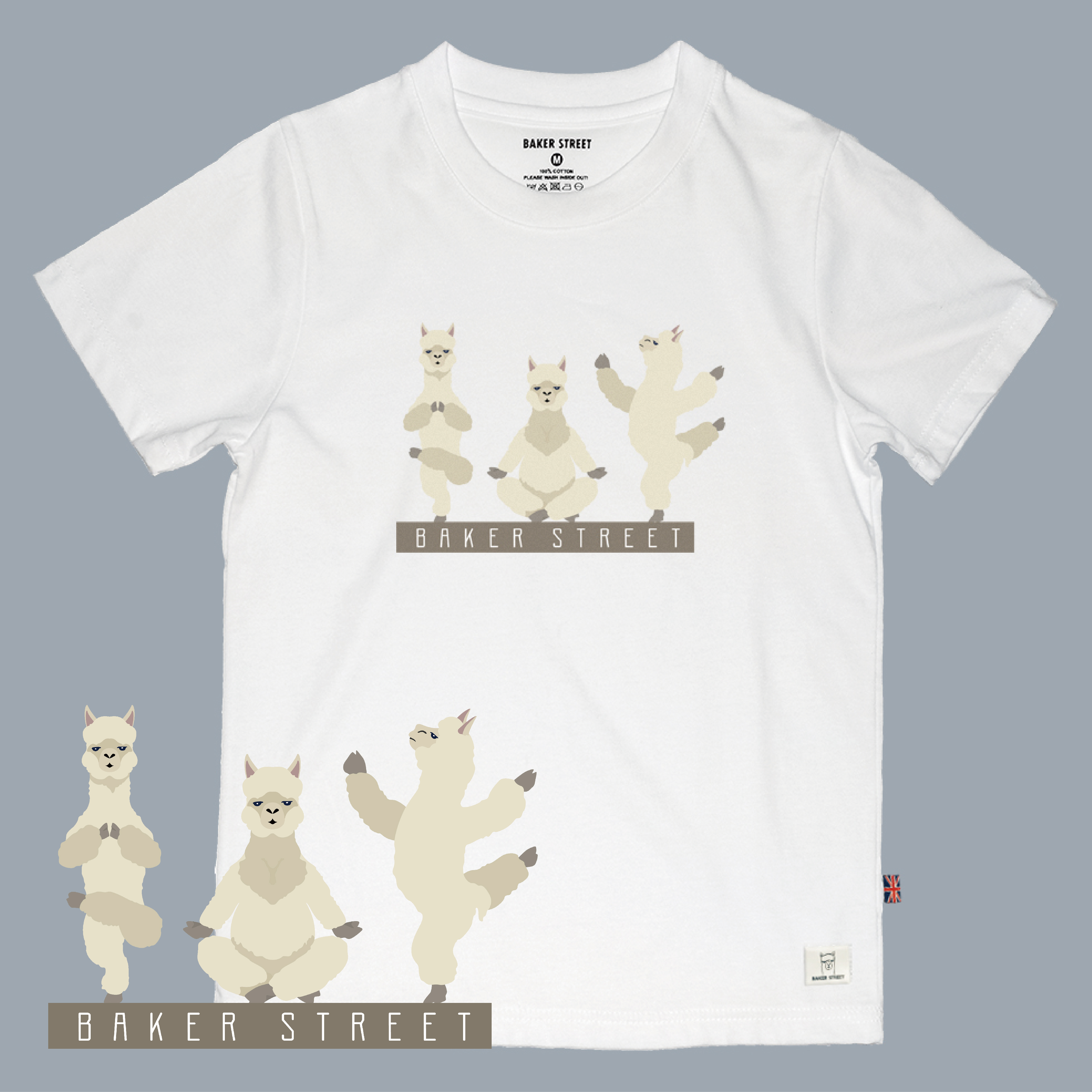 Yoga Alpaca 瑜珈駝 童裝短T