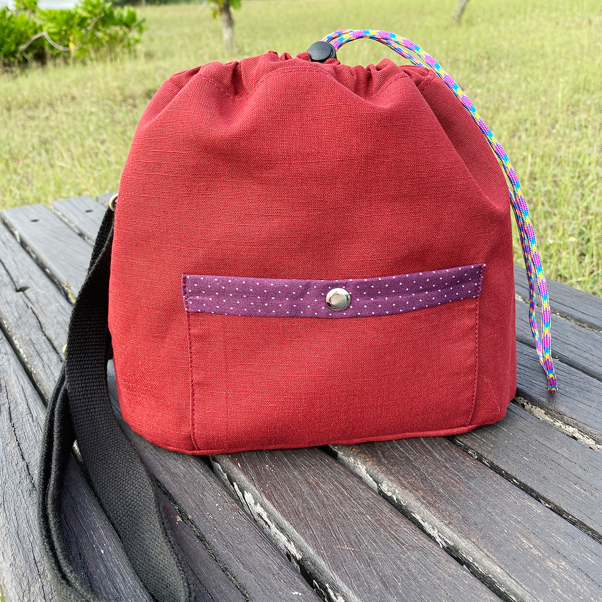 販售原尺寸【紙型】(小巧束口斜背包 )