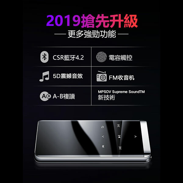 Japan JTSK M13 Mini Bluetooth MP3 MP4 Lossless HIFI Music Walkman Player--8G (P2743)