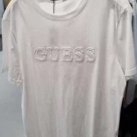 [S] GUESS UNI MODIFIED GUESS EMBO SHORT SLEEVE TEE,WHITE, NM2K0350-WHT (SGU223)