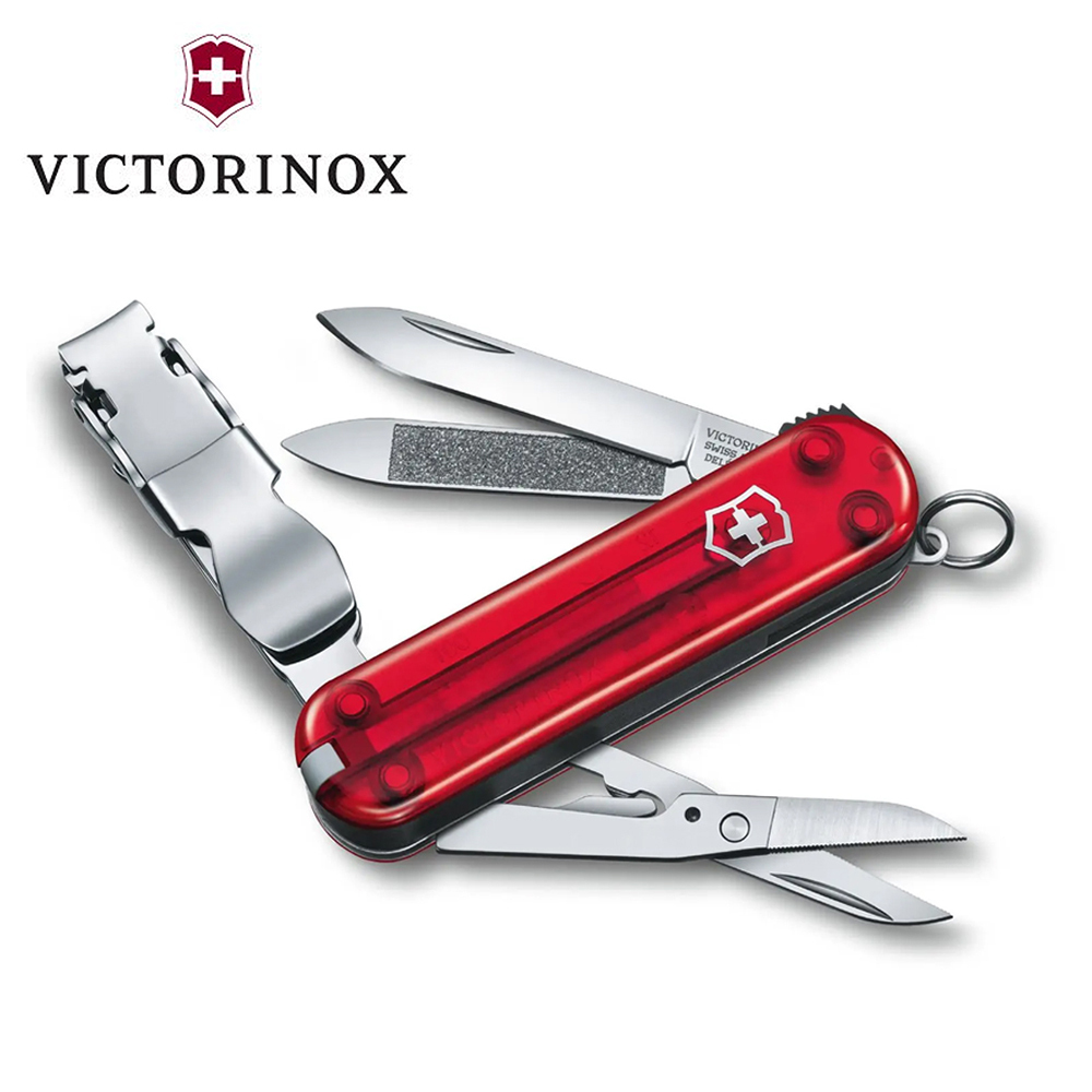 Victorinox 瑞士 0.6463.T NailClip 580 8功能 透明紅 瑞士刀/小型萬用刀 84V06463.T