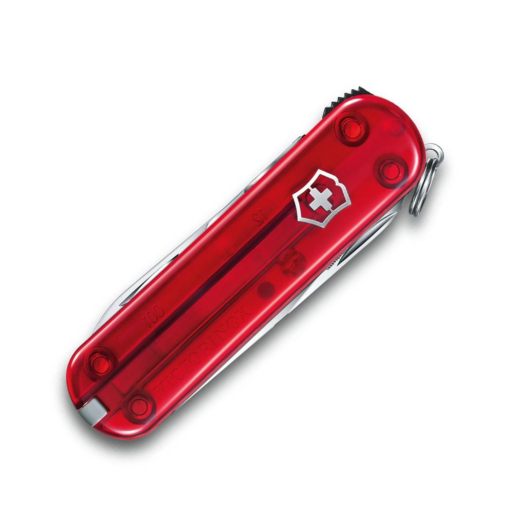 Victorinox 瑞士 0.6463.T NailClip 580 8功能 透明紅 瑞士刀/小型萬用刀 84V06463.T