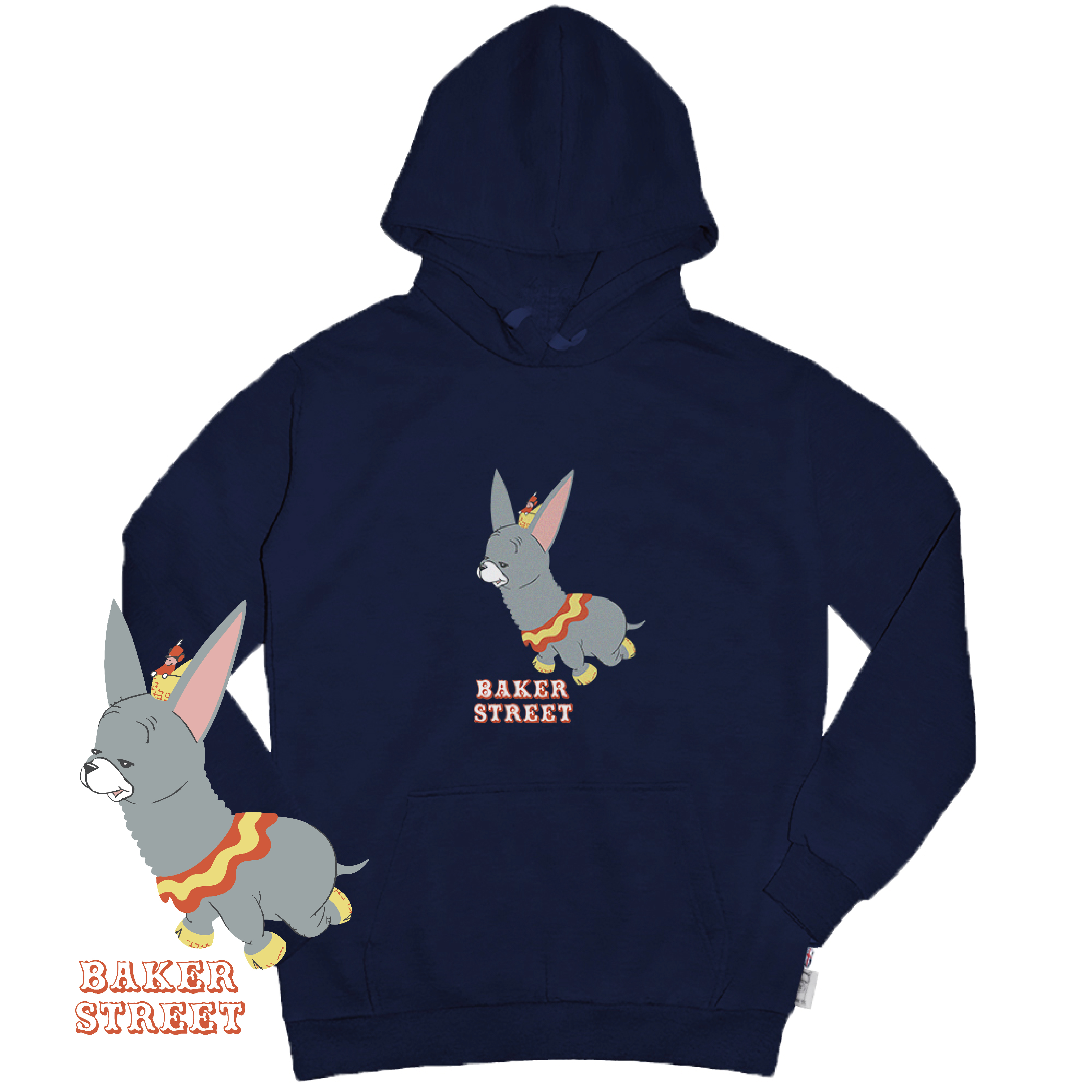 Dumbo Alpaca 小飛駝 高磅數長袖帽T