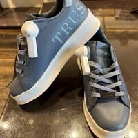 [S] TRUSSARDI SNK LEILANI TRUST LOGO SHOES,BLUE, 79A00700-9Y099998-U260 (STJ42)