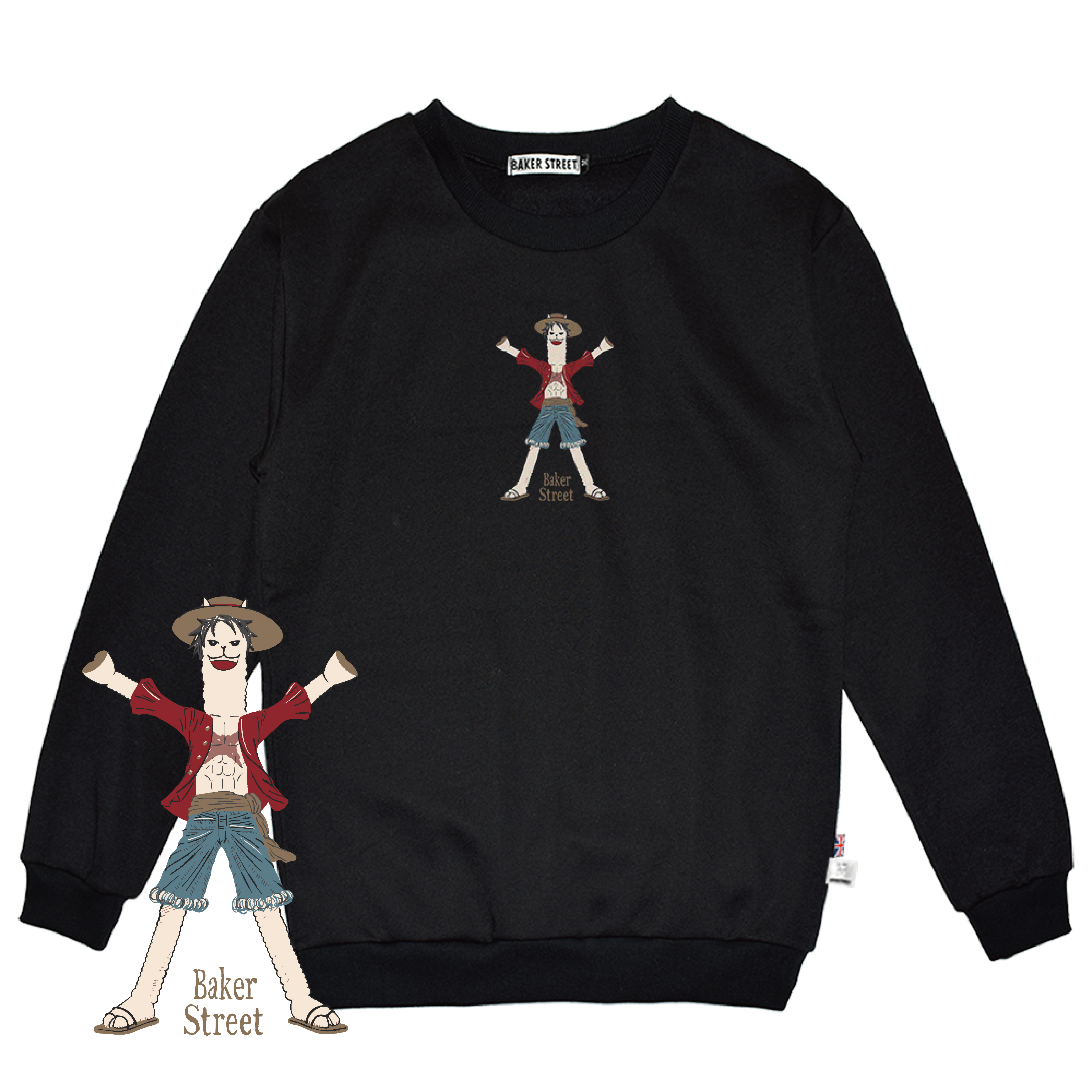 Pirate Alpaca 海賊駝 高磅數長袖圓T