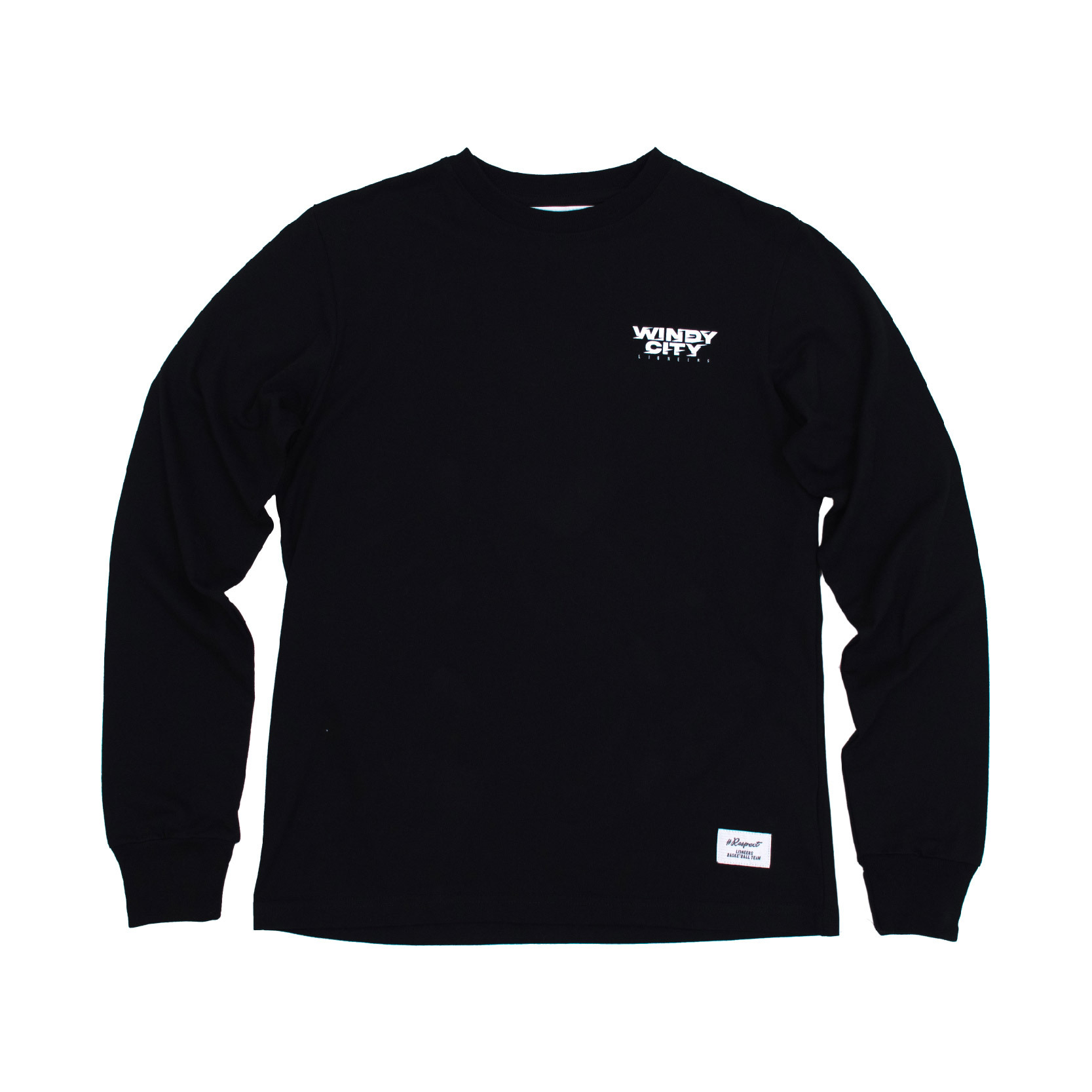 22-23 WINDY CITY圓球薄長TEE｜黑
