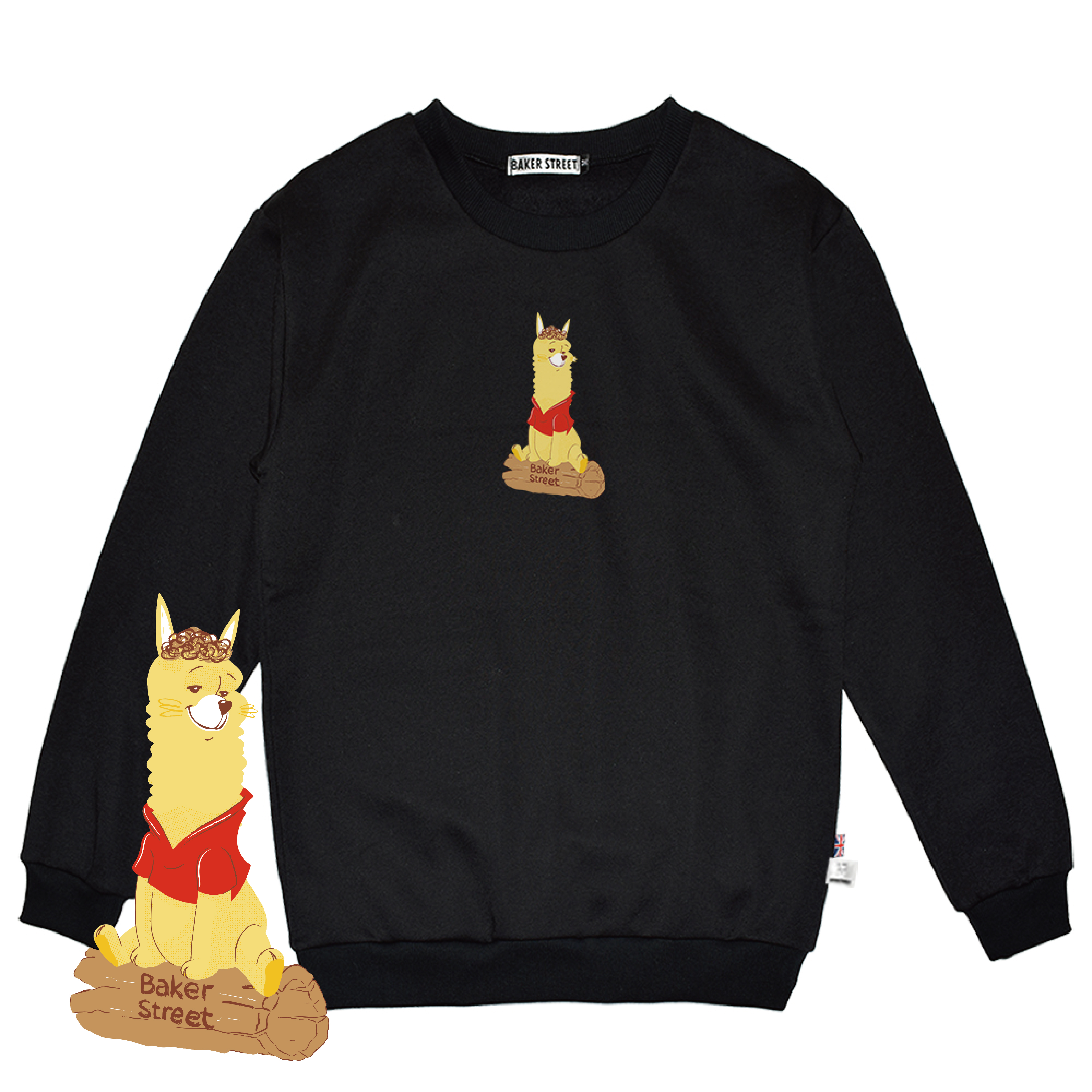 Honey Alpaca 噗噗駝 高磅數長袖圓T