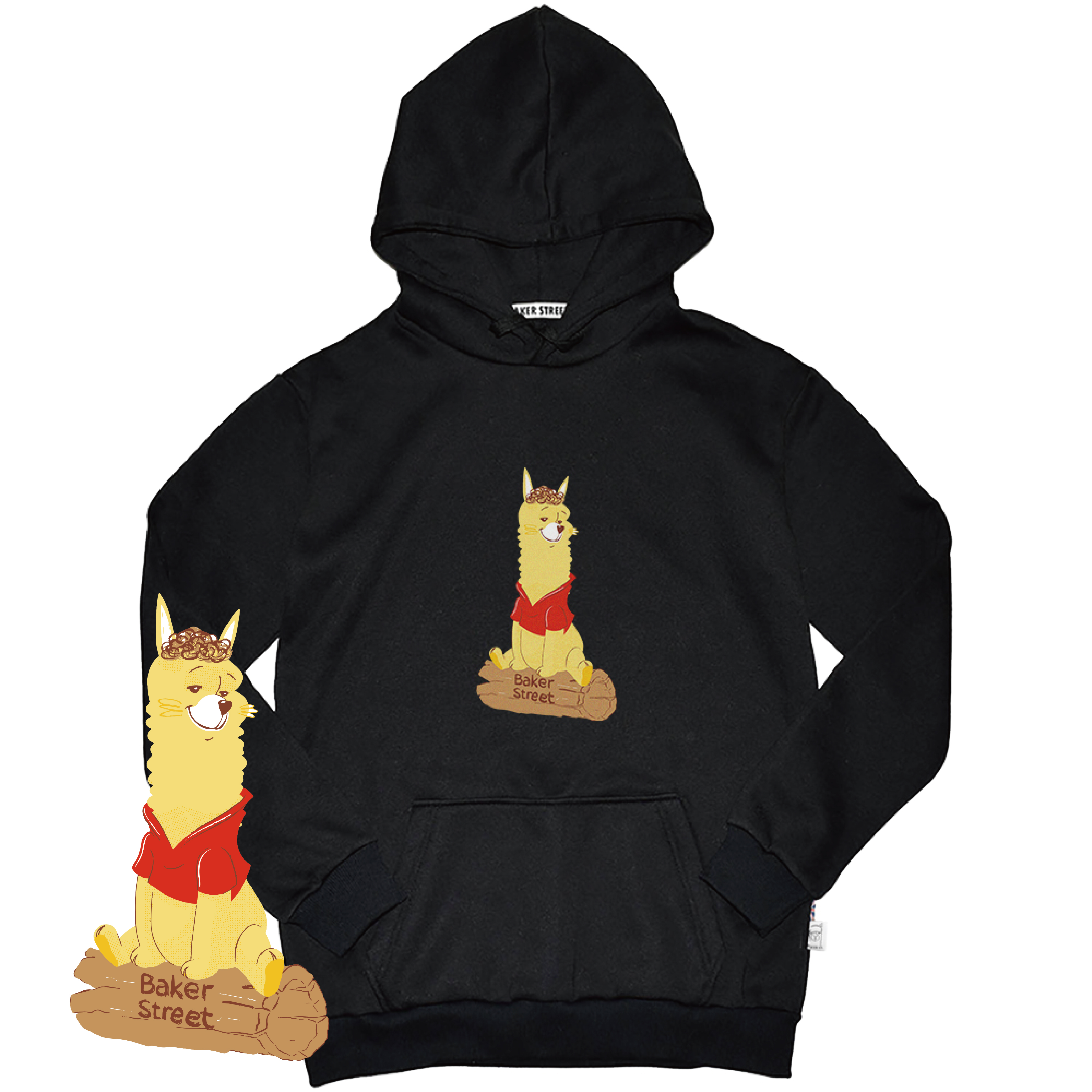 Honey Alpaca 噗噗駝 高磅數長袖帽T