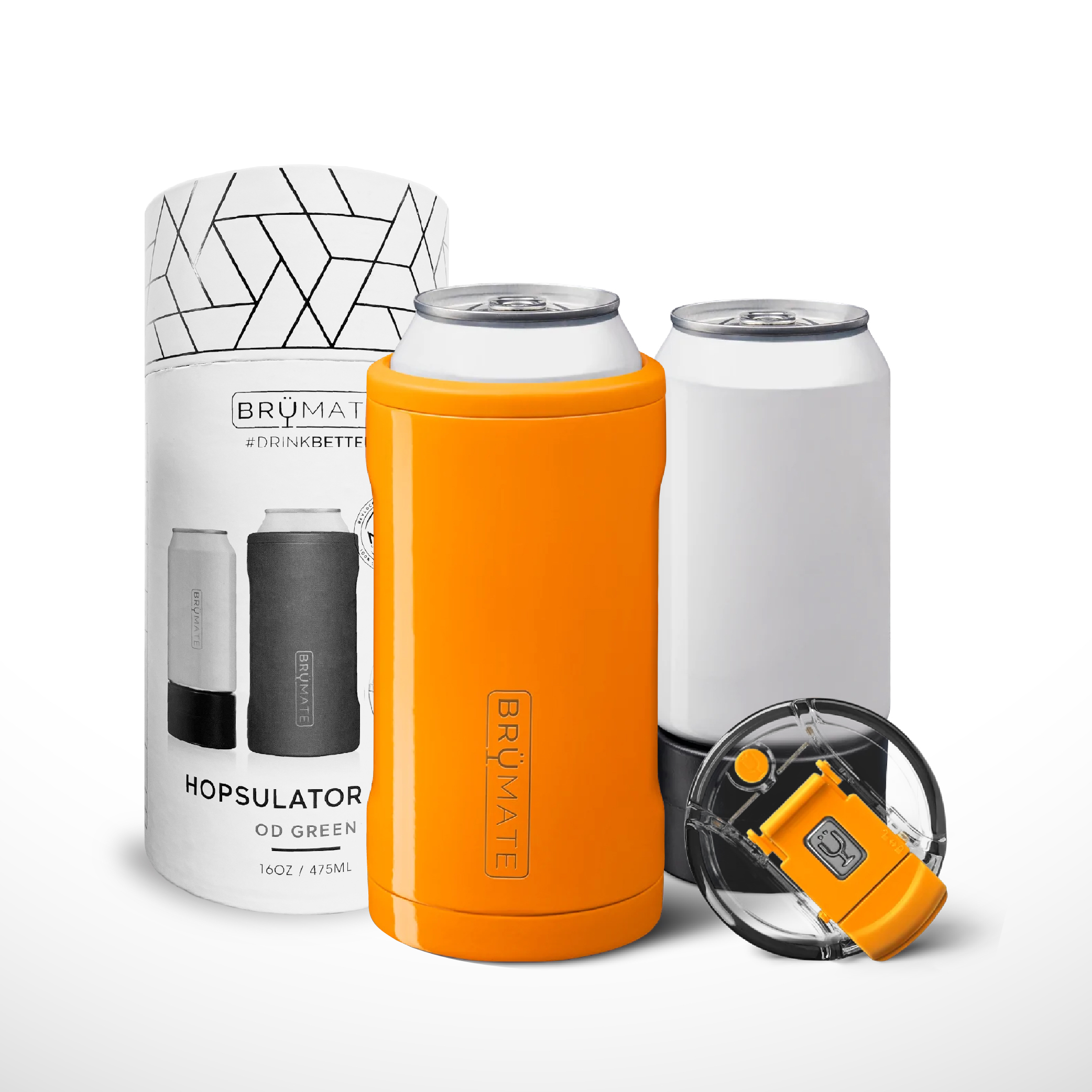 BrüMate  Trio 16oz 飲料鋁罐三合一 保溫保冰杯 | 獵人橙