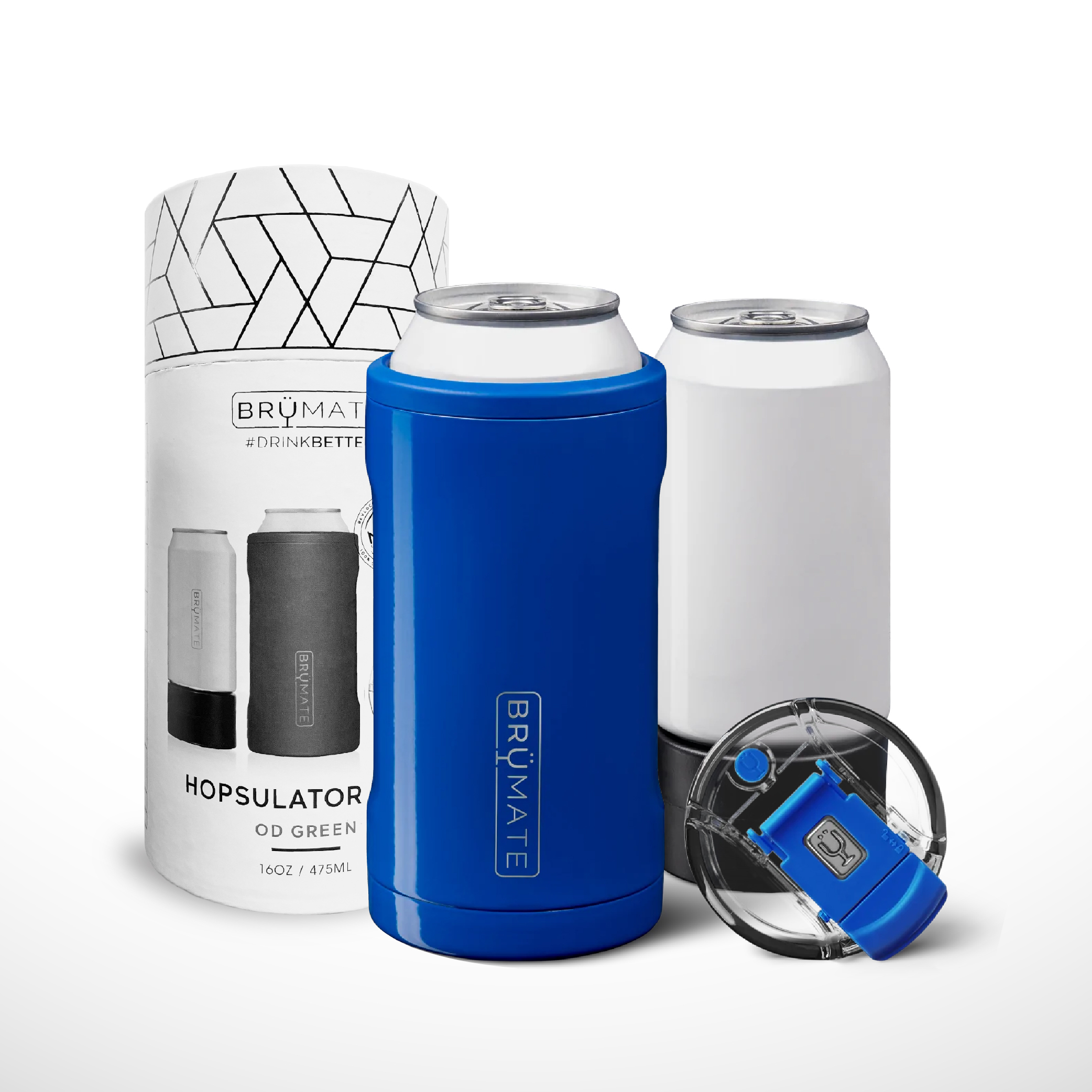 BrüMate  Trio 16oz 飲料鋁罐三合一 保溫保冰杯 | 寶 藍