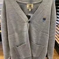 [S] WHO.A.U STEVE V-NECK CARDIGAN,GRAY, WHCKC1101U-GRAY (SWAU57)