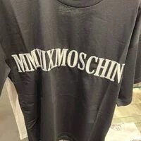 [S] MOSCHINO T-SHIRT,BLACK, ZT0704-1555 (SM295)