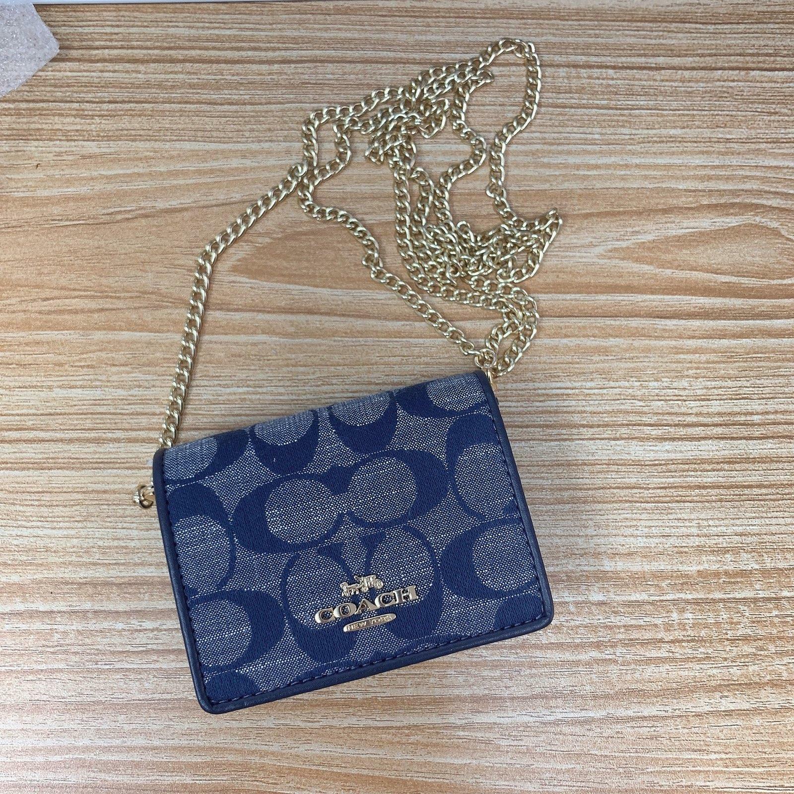 Coach Mini Wallet On A Chain in Sig 2617