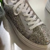 [S] STEVE MADDENSALINA SNEAKER,RHINESTONE, SALI03S1-RHINESTONE (SSM62)